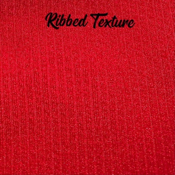 🎉HP🎉 Red Off Shoulder Ribbed Bikini Bandeau - Picture 8 of 13